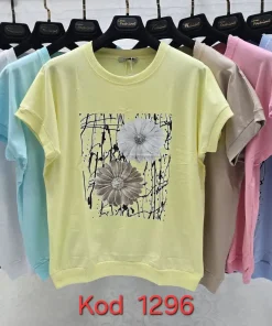 Bluzki damskie tureckie, Size uni ,paczka 12szt mix kolor (Sao chép)