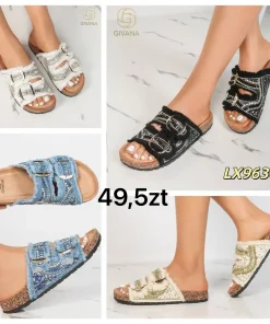 Klapki na obcasie DAMSKIE (36-41, 12par) (Sao chép)