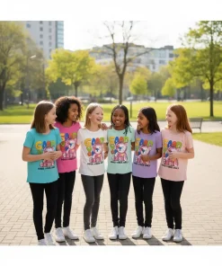 Bluzki DZIECIĘCA size 4-14 lat, paczka 6szt ,1 kolor (Sao chép)