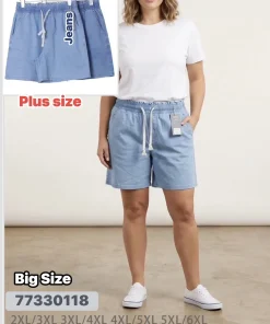 Spodenki jeansowe Damskie, Size 2xl/3xl-, paczka 12szt, mix kolor
