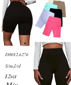 Legginsy Damskie, Size s/m-l/xl, paczka 12szt, mix kolor