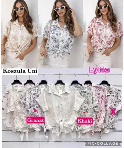 Koszule DAMSKA WŁOSKA, Size uni ,paczka 6szt mix kolor