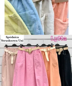 Spódnica DAMSKA WŁOSKA, Size uni ,paczka 6szt mix kolor
