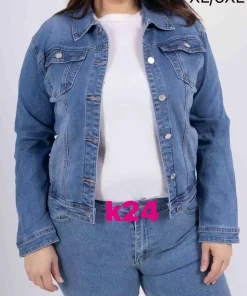 Kurtki Jeansowe damskie, Size xl-5xl,paczka 10szt, 1kolor (Sao chép)