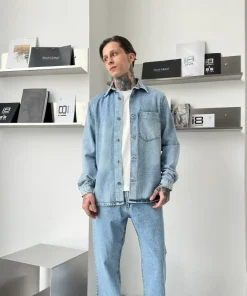 JEAN SHIRT MĘSKA, size s-2xl, paczka 5szt ,1kolor (Sao chép)