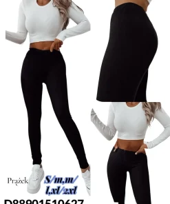 Legginsy Damskie, Size s/m-xl/2xl, paczka 12szt, 1 kolor (Sao chép)