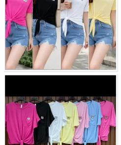Bluzki damskie, Size uni,paczka 6szt,mix kolor