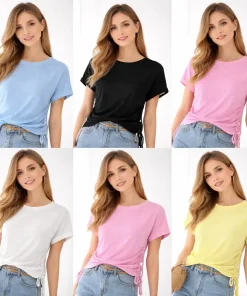 Bluzki damskie, Size uni,paczka 6szt,mix kolor