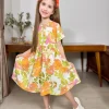 Sukienka DZIECIĘCA ,size 3/4-9/10 lat, paczka 5szt ,1kolor (Sao chép)