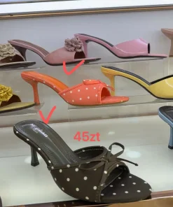 Klapki na obcasie DAMSKIE (36-41, 12par)