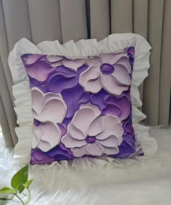 Welvet falbankami poszewki 40*40cm Paczka:10szt / 1kolory