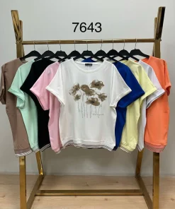 Bluzki Damskie, Size uni, paczka 12szt, mix kolor (Sao chép)