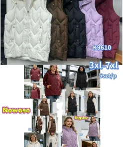 Kamizelki Damskie,size 3-7xl,paczka 5szt, 1kolor