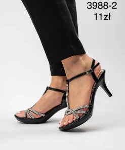 Sandaly na Obcasie DAMSKIE (36-41, 12par)
