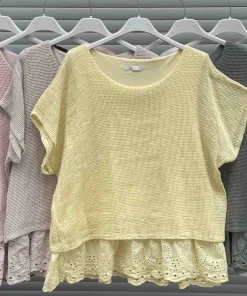 Bluzki DAMSKA WŁOSKA, Size uni ,paczka 6szt mix kolor (Sao chép)
