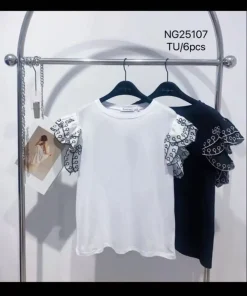 Bluzki damskie, Size uni,paczka 6szt,mix kolor