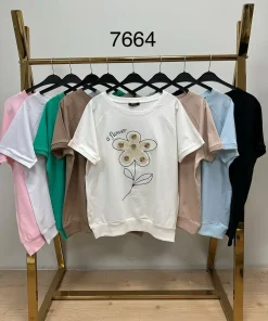 Bluzki Damskie, Size uni, paczka 12szt, mix kolor (Sao chép)