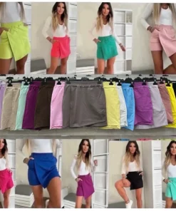 Spódnica krótka Damskie, Size uni, paczka 6szt, mix kolor