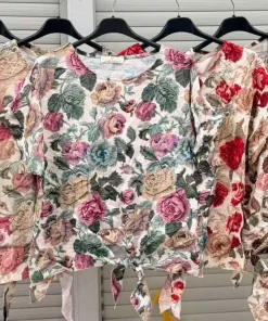 Bluzki DAMSKA WŁOSKA, Size uni ,paczka 6szt mix kolor