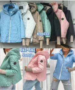 Kurtki Damskie,size 4-8xl,paczka 5szt, 1kolor