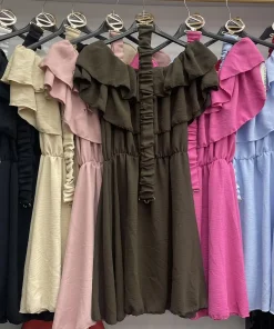 Sukienki damskie wloskie, Size uni ,paczka 6szt mix kolor