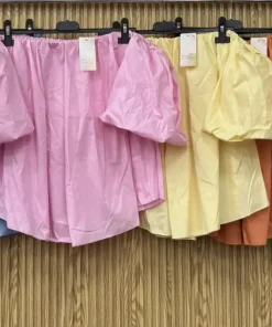 Bluzki DAMSKA WŁOSKA, Size uni ,paczka 6szt mix kolor (Sao chép)