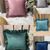 Welvet falbankami poszewki 40*40cm Paczka:10szt / 1kolory (Sao chép)