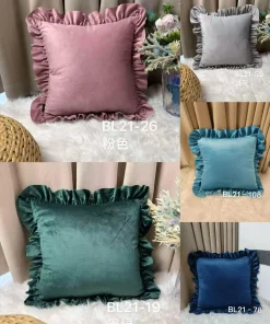 Welvet falbankami poszewki 40*40cm Paczka:10szt / 1kolory (Sao chép)