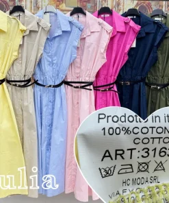 Sukienki DAMSKA WŁOSKA, Size uni ,paczka 6szt mix kolor