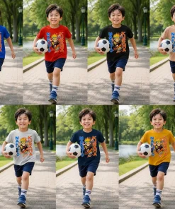 Komplety DZIECIĘCA,size 4-8 lat,paczka 4szt, 1 kolor