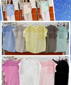 Bluzki damskie , Size uni ,paczka 6szt, mix kolor (Sao chép)