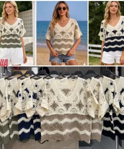 Bluzki damskie wloskie, Size uni,paczka 6szt ,mix kolor