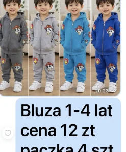 Bluzy DZIECIĘCA, size 1-4 lat, paczka 4szt, 1 kolor
