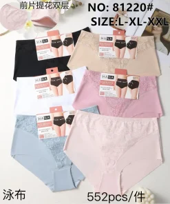 Majtki Damskie,Size l-2xl, paczka 24szt, mix kolor