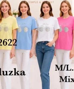 Bluzki DAMSKI ,size m/l-xl/2xl,paczka 10szt,mix kolor