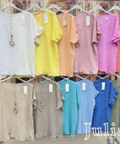 Bluzki DAMSKA WŁOSKA, Size uni ,paczka 6szt mix kolor