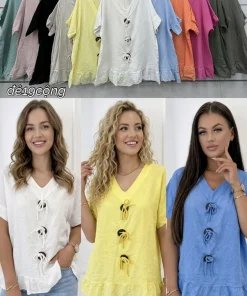 Bluzki damskie ,size uni,paczka 6szt,mix kolor (Sao chép)
