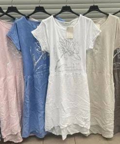 Sukienki damskie wloskie, Size uni ,paczka 6szt mix kolor