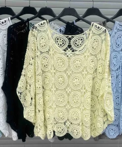 Bluzki DAMSKA WŁOSKA, Size uni ,paczka 6szt mix kolor (Sao chép)