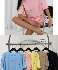 Bluzki damskie, Size uni,paczka 6szt,mix kolor (Sao chép)