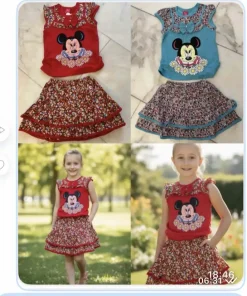Sukienki DZIECIĘCA,size 1-8 lat,paczka 8szt, 1 kolor