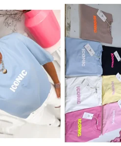 Bluzki Damskie wloskie, Size uni ,paczka 6szt,mix kolor