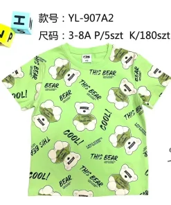 Bluzki DZIECIĘCA,size 3-8 lat,paczka 5szt, 1kolor