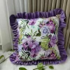 Welvet falbankami poszewki 40*40cm Paczka:10szt / 1kolory (Sao chép)