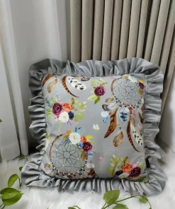 Welvet falbankami poszewki 40*40cm Paczka:10szt / 1kolory (Sao chép)