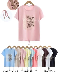 Bluzki damskie , Size uni,paczka 12szt, mix kolor (Sao chép)