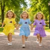 Sukienki DZIECIĘCA,size 2-6 lat,paczka 4szt, 1 kolor