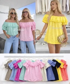 Bluzki damskie,size uni,paczka 6szt, mix kolor