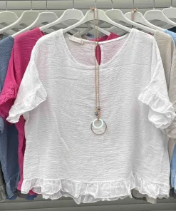 Bluzki damskie wloskie, Size uni ,paczka 6szt mix kolor