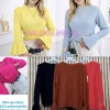 Bluzki DAMSKA WŁOSKA, Size uni ,paczka 6szt mix kolor (Sao chép)
